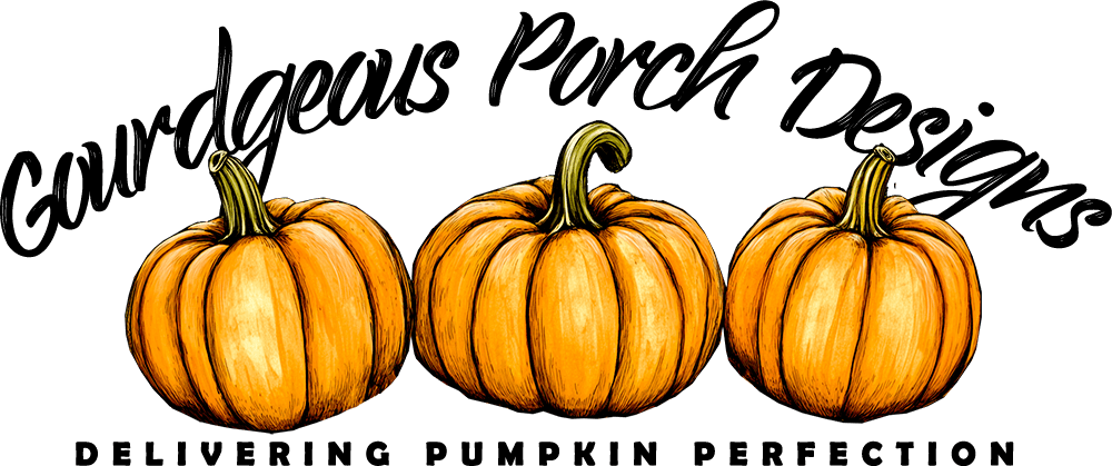Fall Porch Design with Pumpkin Decorating and Pumpkin Delivery